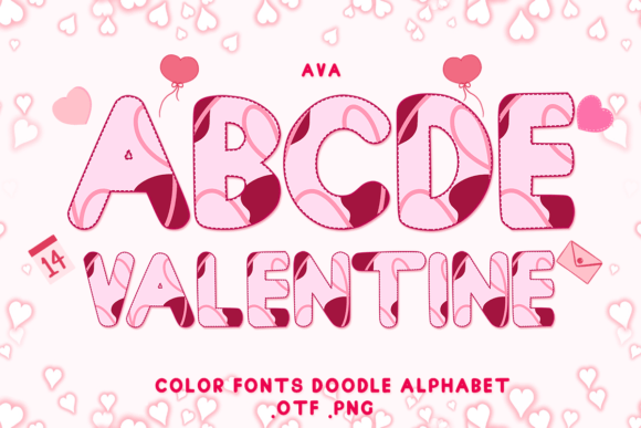 Ava: Adorable Color Fonts for Valentine's Day and Beyond