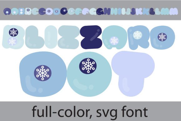 Blizzard Dot: A Playful Full-Color Font for Winter Designs