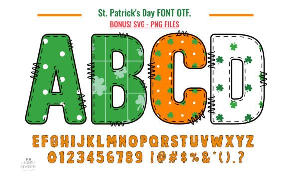 Celebrate with the St. Patrick's Day Collection Font