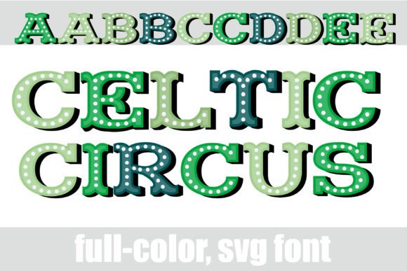Celtic Circus: A Colorful, Whimsical Font for Bold Designs