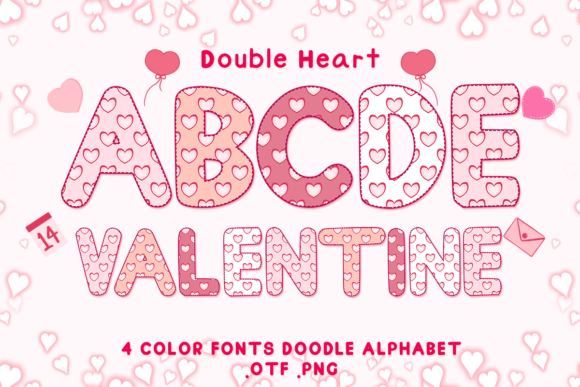 Double Heart: A Creative Font for Valentine's Day and Beyond