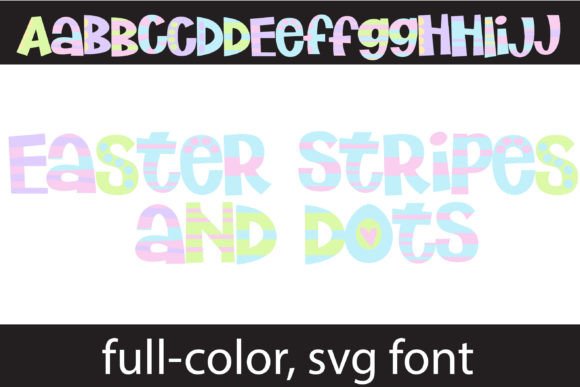 Easter Stripes and Dots: A Playful Twist on Holiday Typography