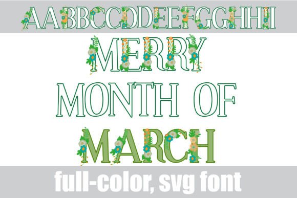 Embrace Spring with the Merry Month of March Font