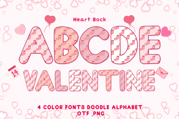 Heart Sock: Adorable Color Fonts for Your Creative Projects