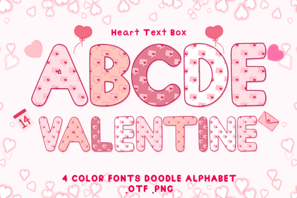 Heart Text Box: Adorable Color Fonts for Every Design