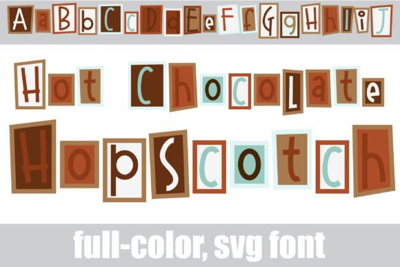Hot Chocolate Hopscotch: A Whimsical Font for Winter Projects