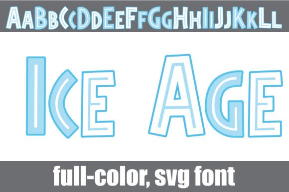 Ice Age: A Prehistoric Color Font for Modern Design