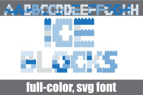 Ice Blocks: A Playful Display Font for Winter Projects