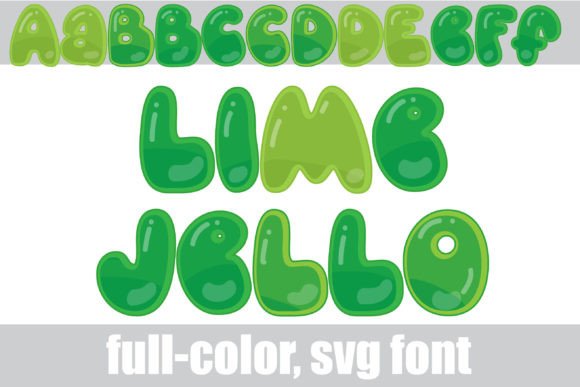 Lime Jello: A Playful Full-Color Font for Vibrant Designs