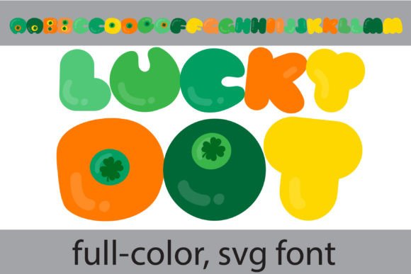 Lucky Dot: A Shamrock-Inspired Font for Vibrant Designs