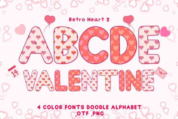 Retro Heart 2: A Colorful Typeface for Unforgettable Designs