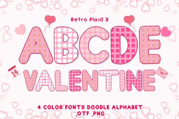 Retro Plaid 3: A Bold Color Font for Standout Designs