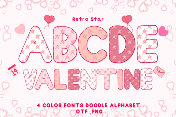 Retro Star: Adorable Color Fonts for Valentine’s and Beyond