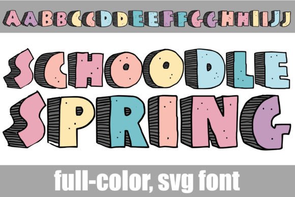 Schoodle Spring: A 3D Prehistoric Font with Modern Flair