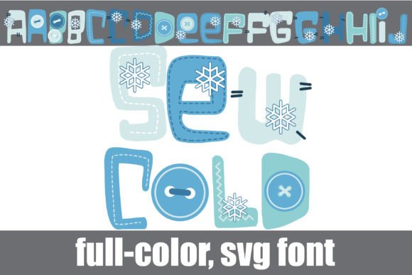 Sew Cold: A Hand-Crafted Winter Font with Character