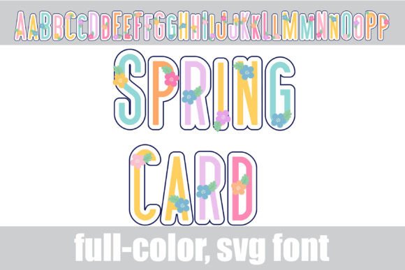 Spring Card: A Fresh Take on Floral Typography