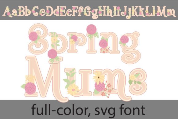 Spring Mums: A Full-Color Serif for Modern Branding