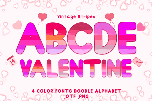 Vintage Stripes: The Retro-Chic Font for Timeless Design