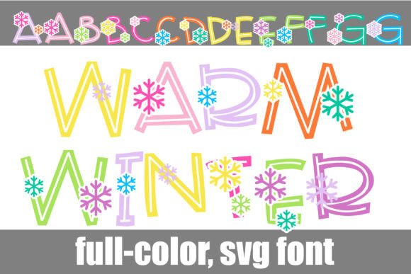 Warm Winter: A Whimsical Snow-Themed Font for Creative Projects