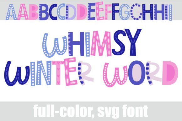 Whimsy Winter Word: A Creative Font for Seasonal Design