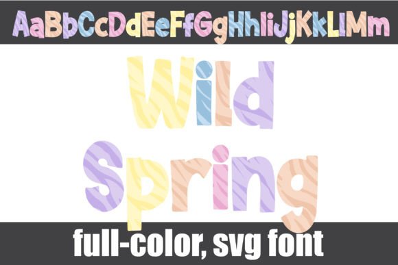 Wild Spring: A Zebra-Striped Font for Vibrant Designs