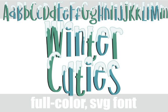 Winter Cuties: A Whimsical Font for Festive & Playful Designs