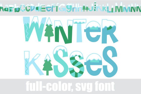 Winter Kisses: A Whimsical Holiday Display Font