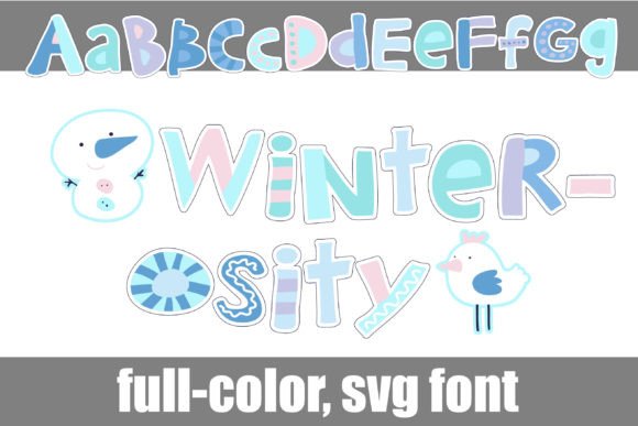 Winter-osity: A Whimsical Font for Chilly, Cheerful Designs